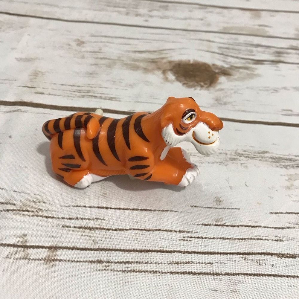 Vintage Disney Plastic Wind Up Jungle Book Shere Khan Tiger Toy
